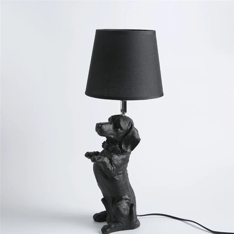 Afralia™ Nordic Puppy LED Table Lamp, Modern Decorative Bedroom Light Fixture