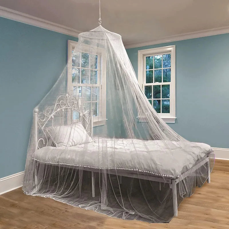 Afralia™ Mesh Mosquito Net with Luminous Stars, Single Door Suspended Bed Curtain