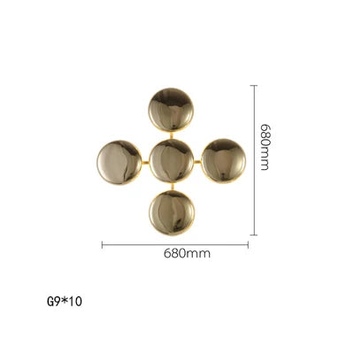 Afralia™ Italian 2025 Glossy Gold LED Wall Sconces - Modern Home Decor