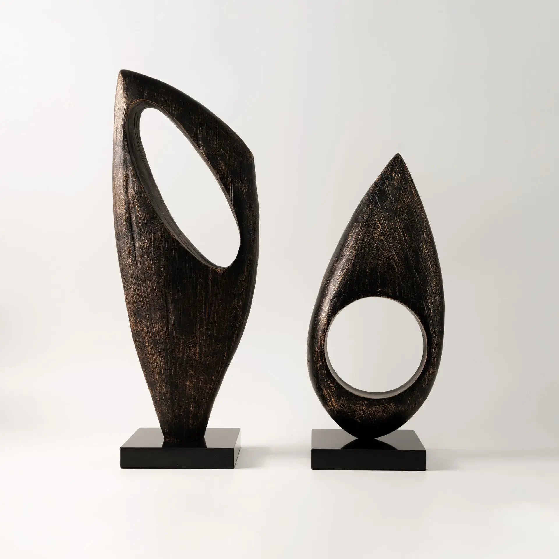 Afralia™ Resin Hollow Art Sculpture Abstract Decorative Figurine Home Decor Accessory