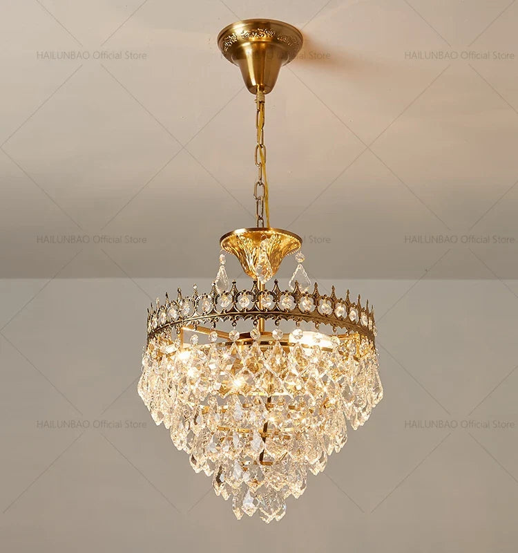 Afralia™ Crystal Chandelier: Modern Luxury Lighting for Dining, Bedroom, and Living Room