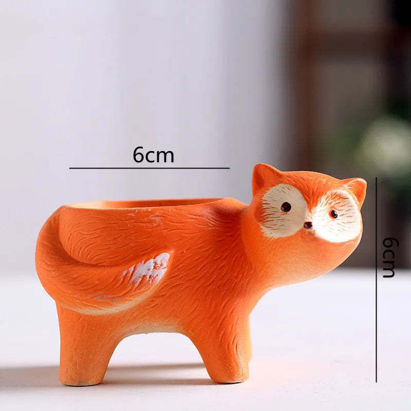 Afralia™ Animal Vase Succulent Pot for Garden, Cute Rabbit & Duck Design