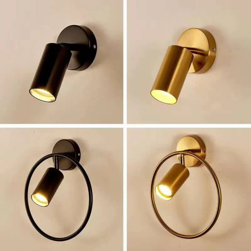 Afralia™ Brass Ring LED Wall Light for Home Decor and Ambiance