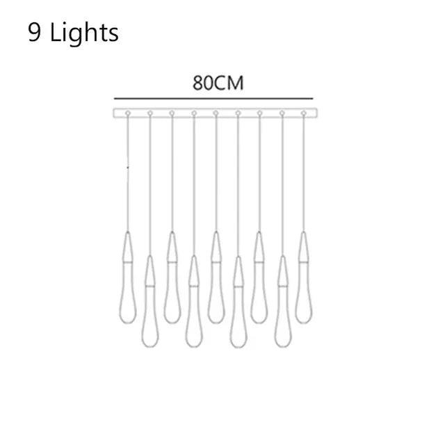 Afralia™ Crystal Drop Chandelier: Elegant Lighting for Home Decor, Living Room, Dining Room, Lobby