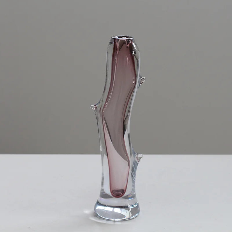 Afralia™ Glass Vase Branch Fork Shape Thick Bottle Floral Arrangement Terrarium