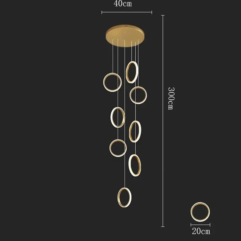 Afralia™ LED Pendant Lights: Modern Minimalist Hanging Chandelier for Living & Dining Room