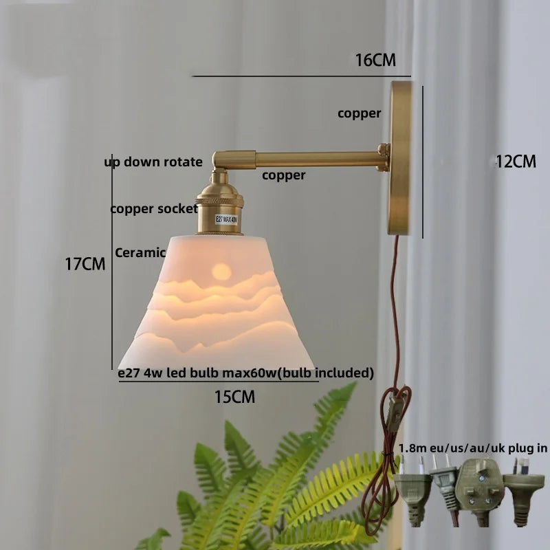 Afralia™ Modern LED Wall Sconce Up Down Rotate Lamp with Pull Chain Switch