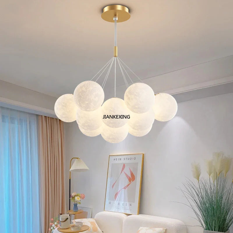 Afralia™ Bubble Ball LED Pendant Lights: Modern Chandelier for Living Dining Bedroom Office Decor