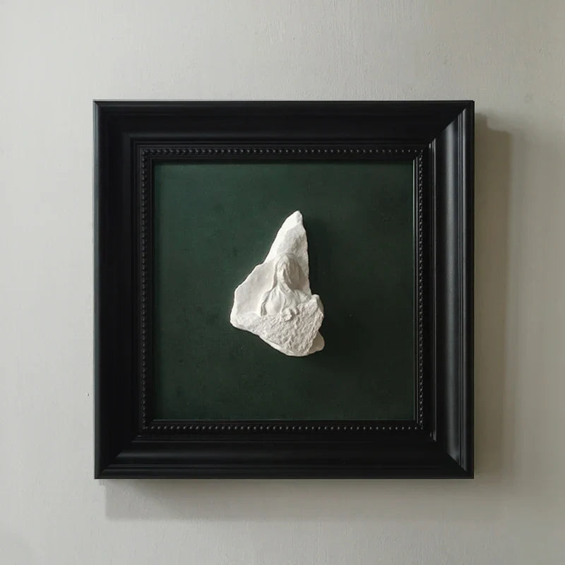 Afralia™ Stereo Abstract Figure Relief Sculpture Wall Decor Frame