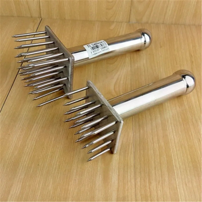 Afralia™ Meat Tenderizer Hammer - Stainless Steel Needles for Beef Steak