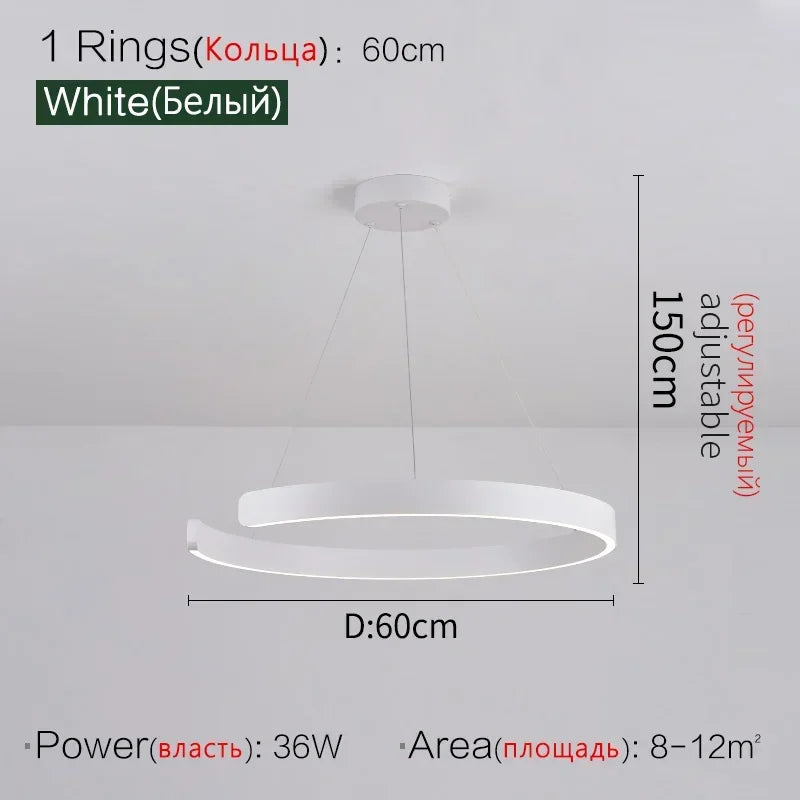 Afralia™ Modern LED Pendant Lights for Home Decor and Lighting Fixtures