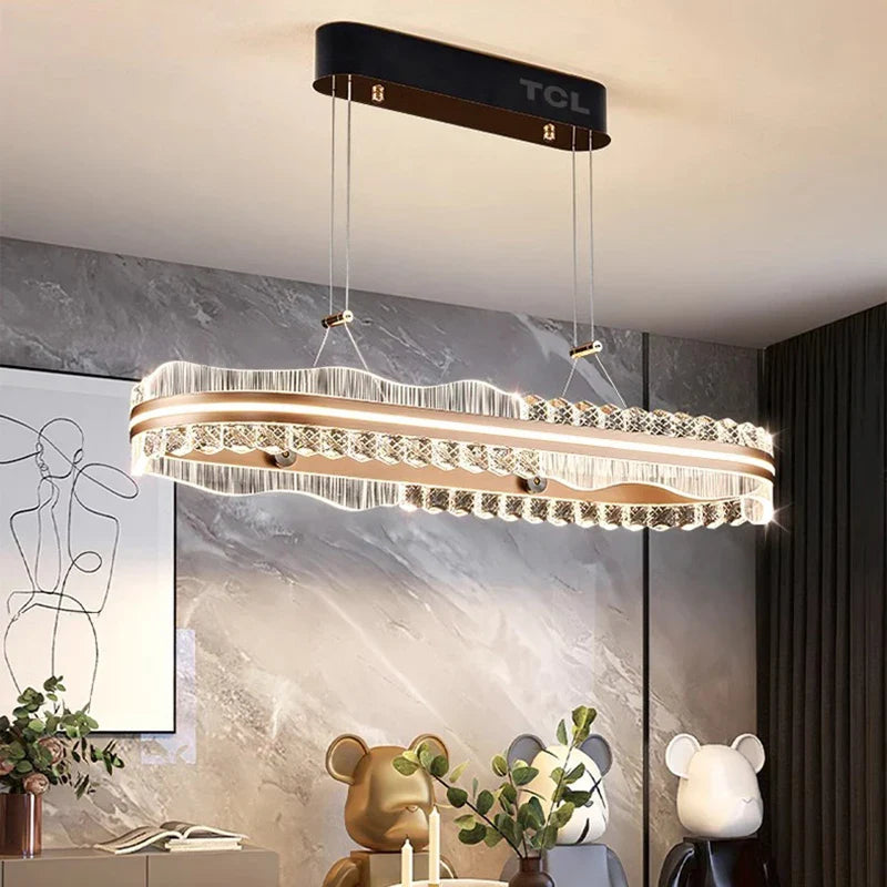 Afralia™ Modern LED Pendant Light Chandeliers for Living Room and Dining Room