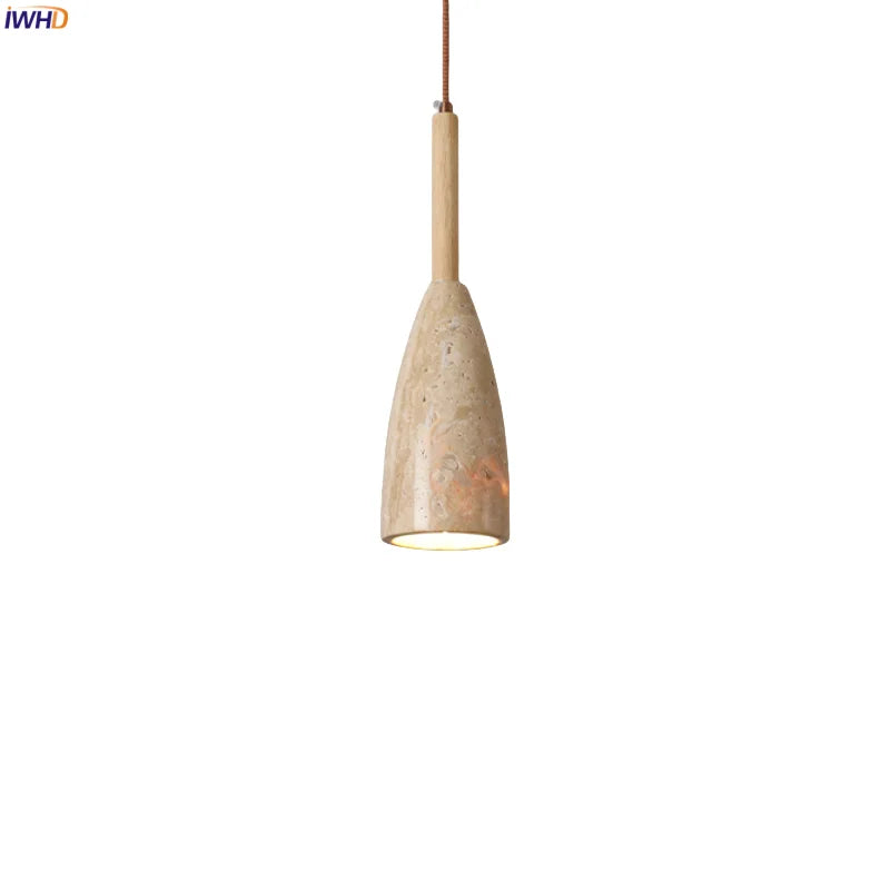 Afralia™ Travertine LED Pendant Lights for Modern Home Decor
