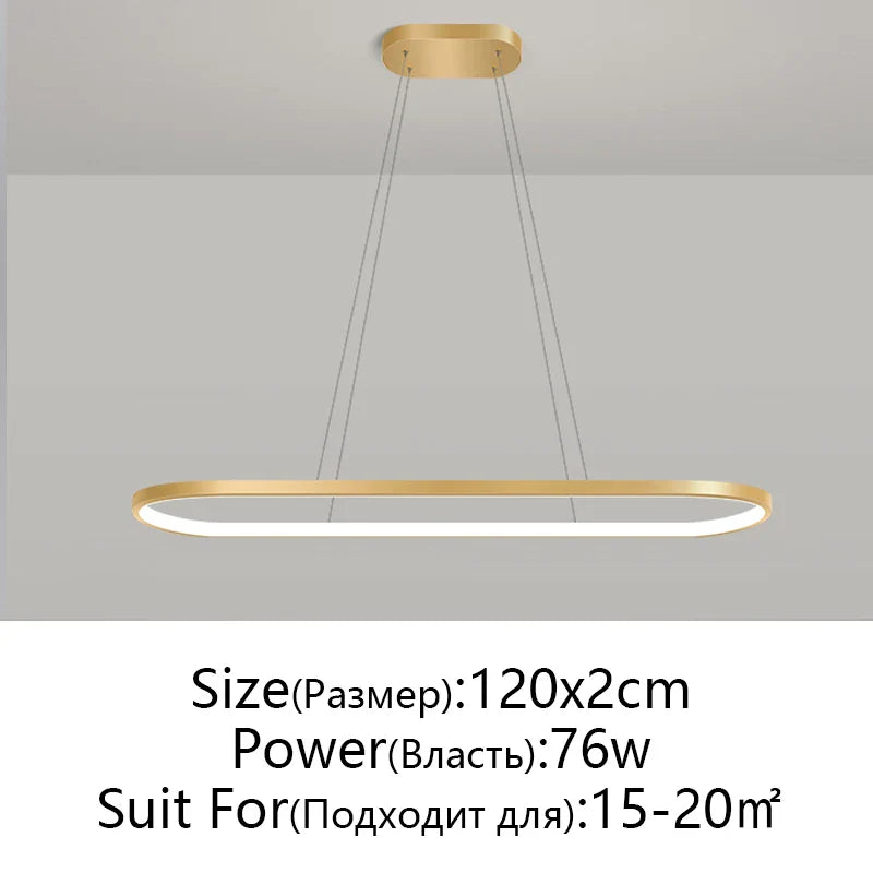 Afralia™ Modern LED Pendant Lamp for Living Room, Restaurant, Bedroom Decor - Remote Control