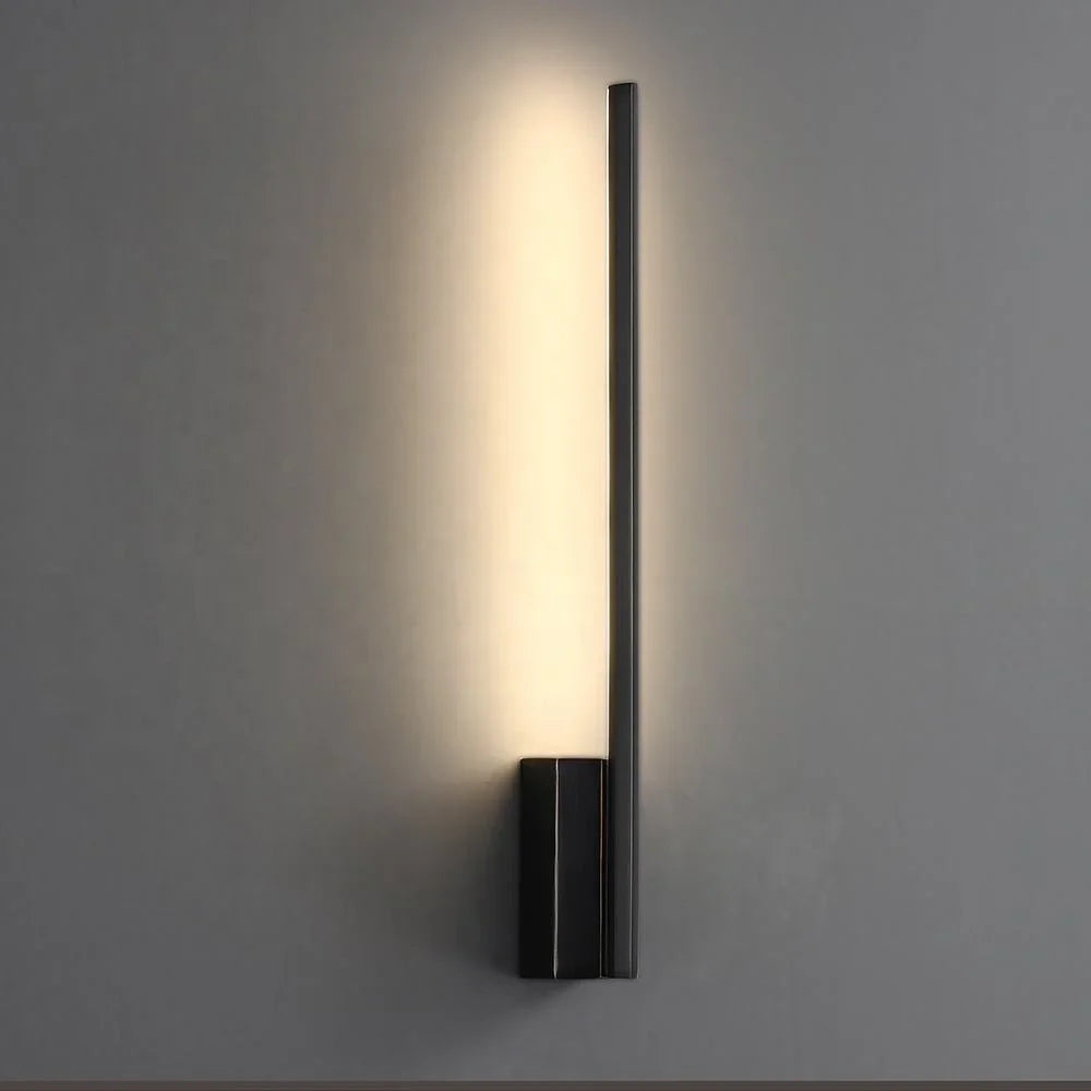 Afralia™ Modern Copper LED Wall Sconce for Bedroom - Luxury Gold Indoor Lighting