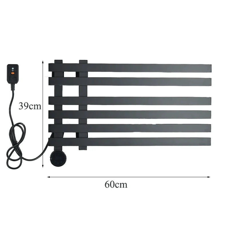 Afralia™ Digital Touch Bathroom Towel Warmer Rack - Smart Home Aluminum Dryer