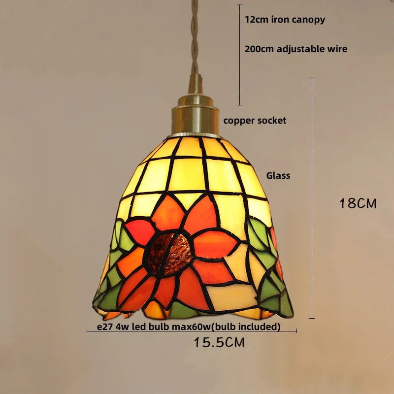 Afralia™ Wood LED Glass Pendant Light: Modern Nordic Adjustable Hanging Lamp