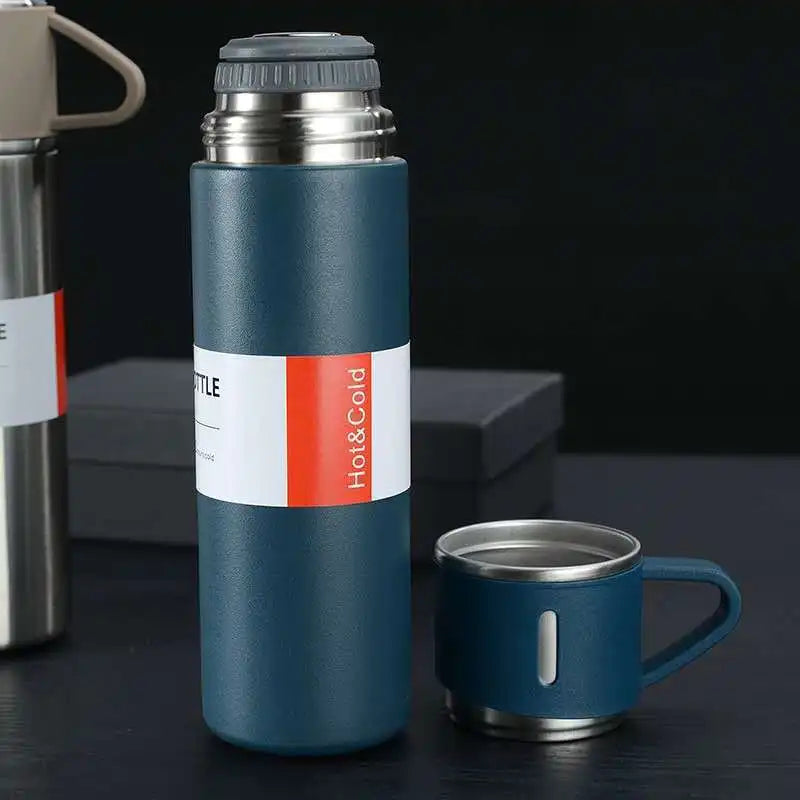 Afralia™ 500ML Stainless Steel Vacuum Insulated Water Bottle - Ideal for Hot and Cold Drinks