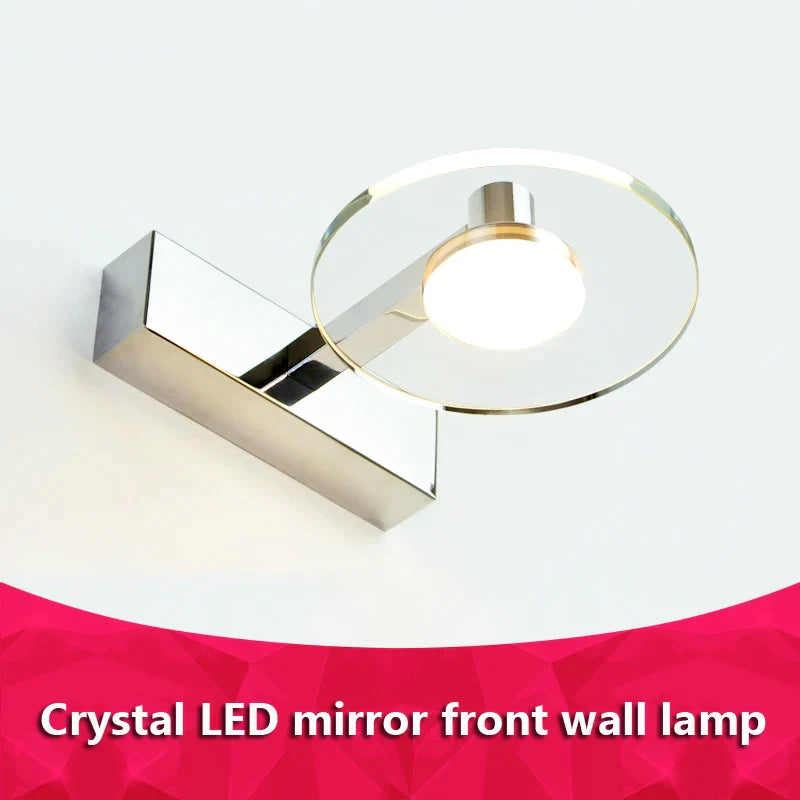 Afralia™ Acrylic Mirror Headlight Bathroom Wall Lamp LED 5W