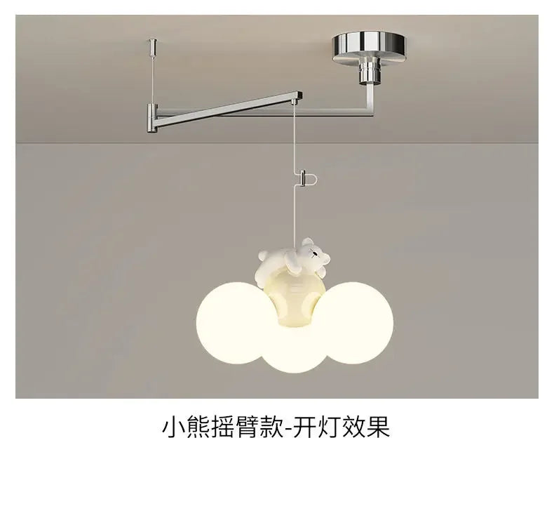 Afralia™ Nordic LED Chandelier Pendant Light for Children's Room, Bedroom, Dining Room