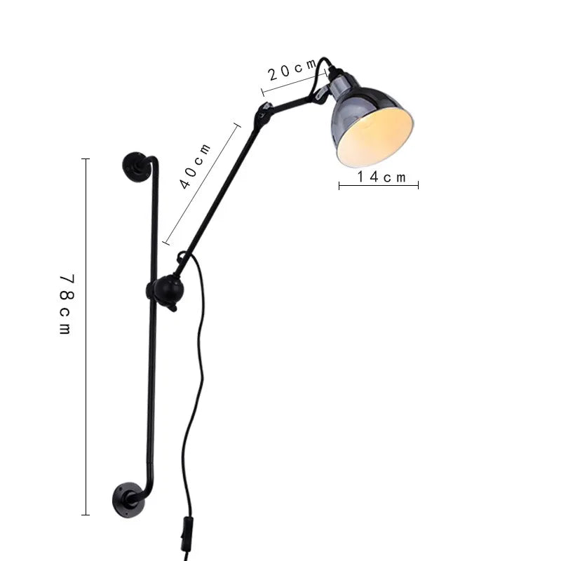 Afralia™ Adjustable Rotating LED Wall Lamp for Bedroom & Living Room