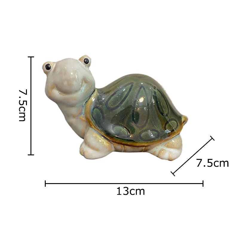 Afralia™ Little Turtle Statue Desk Decoration Creative Ornaments Room Decor