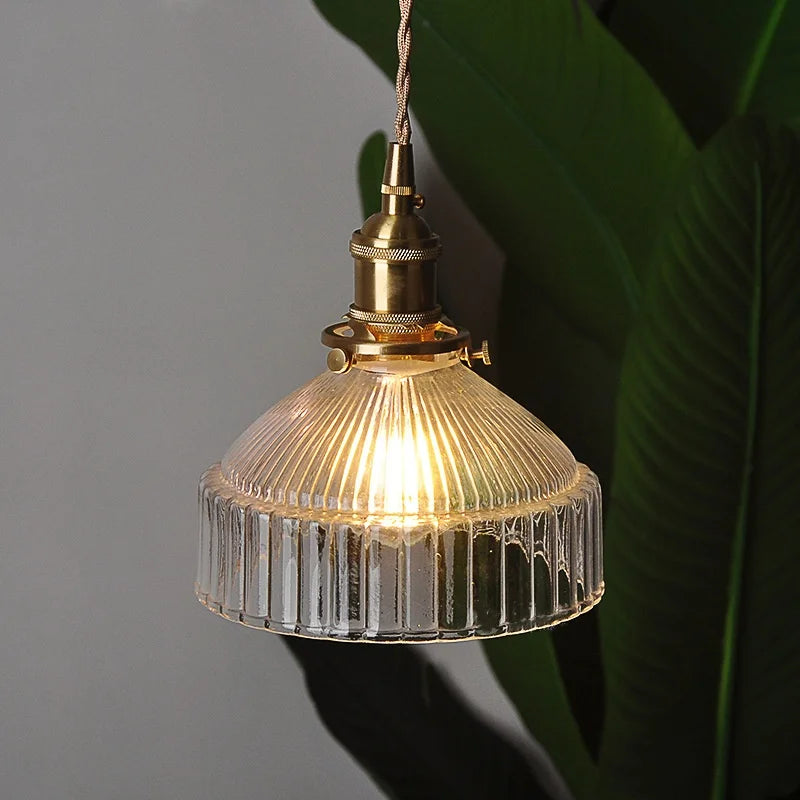 Afralia™ Clear Glass LED Pendant Lamp Modern Wire Adjustable Hanging Light