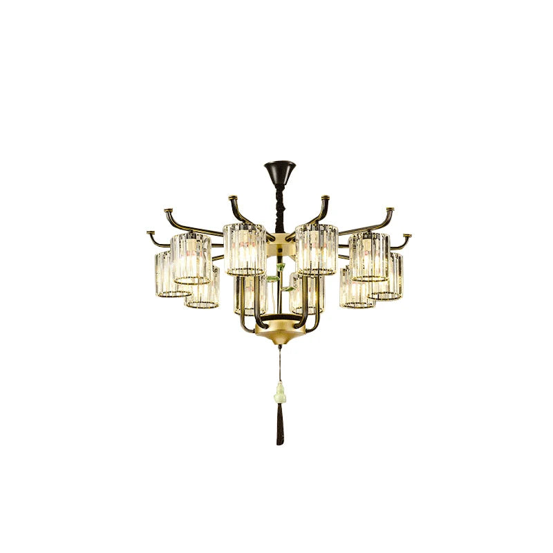 Afralia™ Luxury Crystal Chandelier: Modern Chinese Villa Living Room Lighting