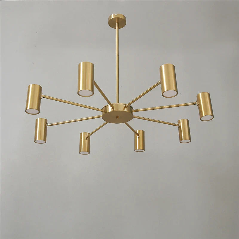Afralia™ Nordic Minimalist Modern Ceiling Chandelier, Adjustable Multi-Head Spotlights for Living Room