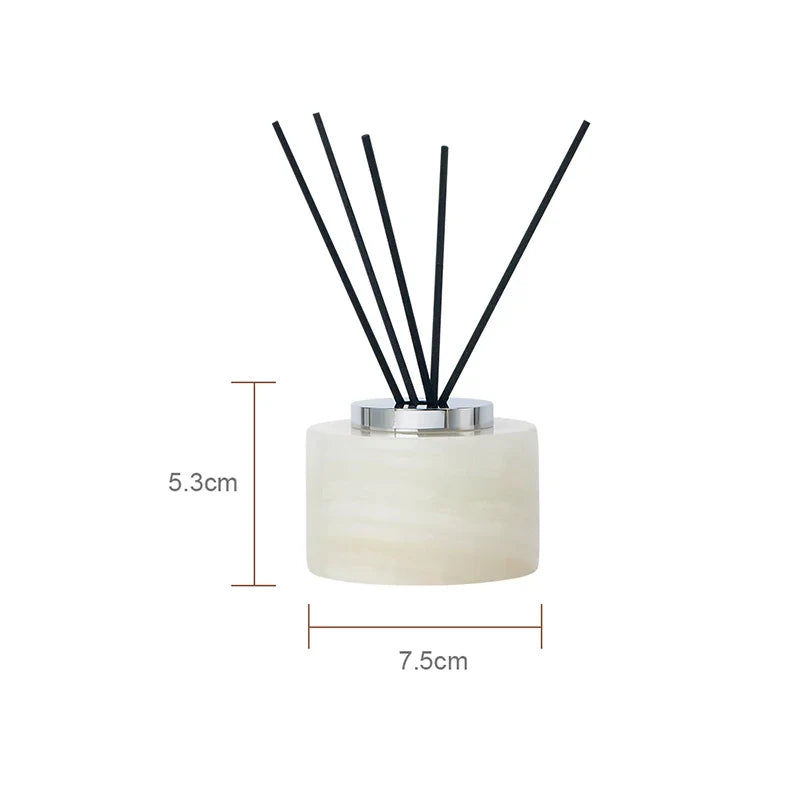 Afralia™ White Onyx Marble Bathroom Set