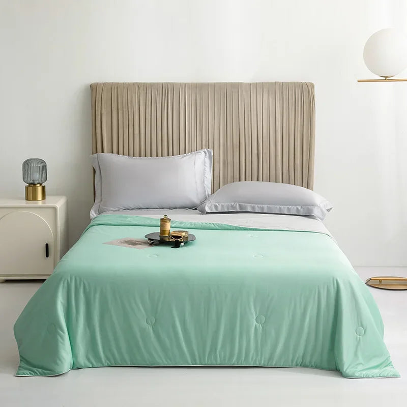 Afralia™ Double-Sided Cooling Queen Quilt: Silky Smooth Summer Comforter