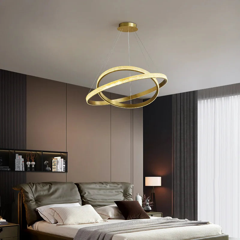 Afralia™ LED Chandelier: Modern Minimalist Pendant Lighting for Home Living Dining Kitchen Bedroom