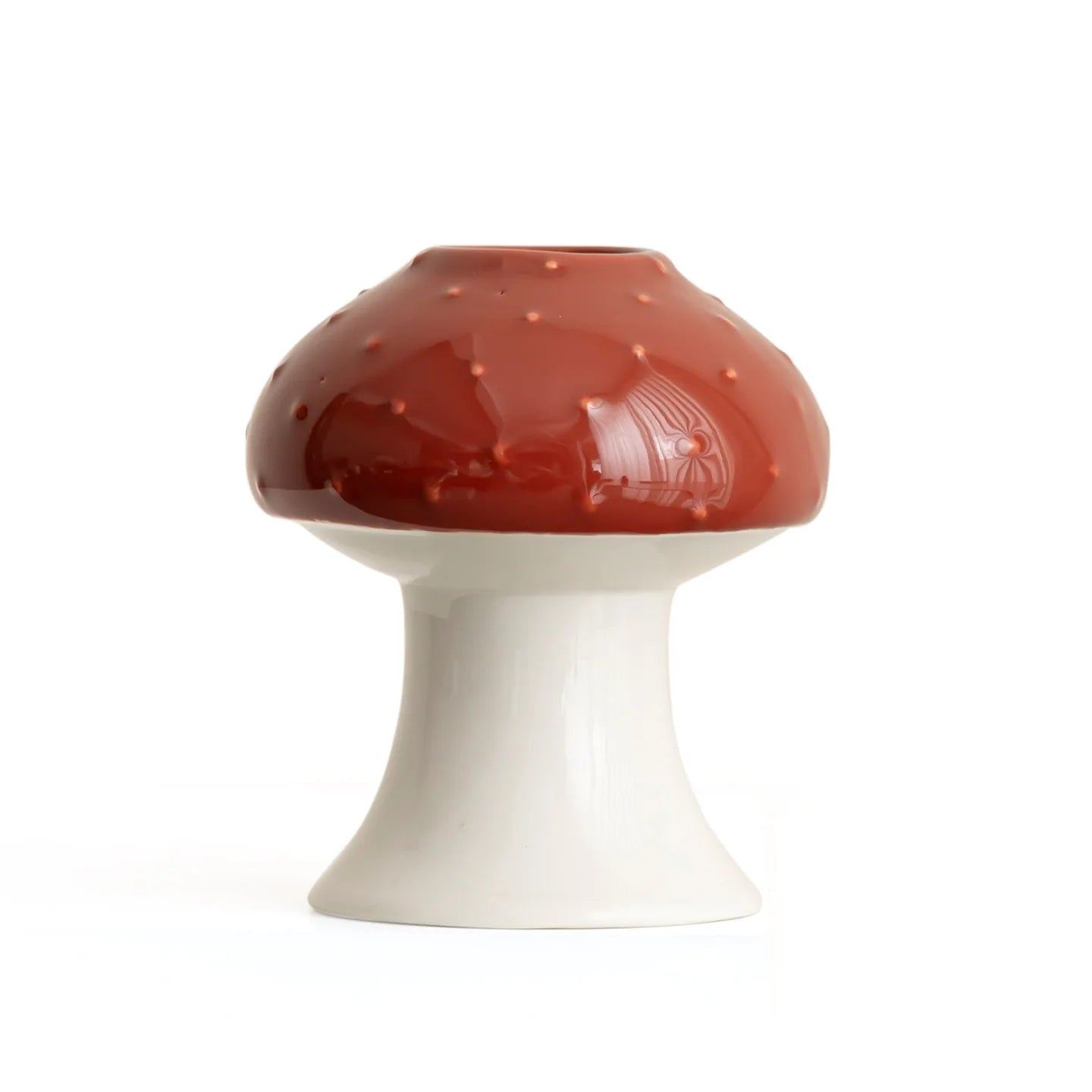 Afralia™ Mushroom Shape Ceramic Vase Handmade Flowerpot Home Decoration