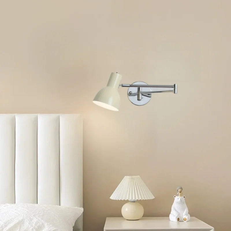 Afralia™ Black Iron LED Wall Sconce for Home Decor - Modern Nordic Style