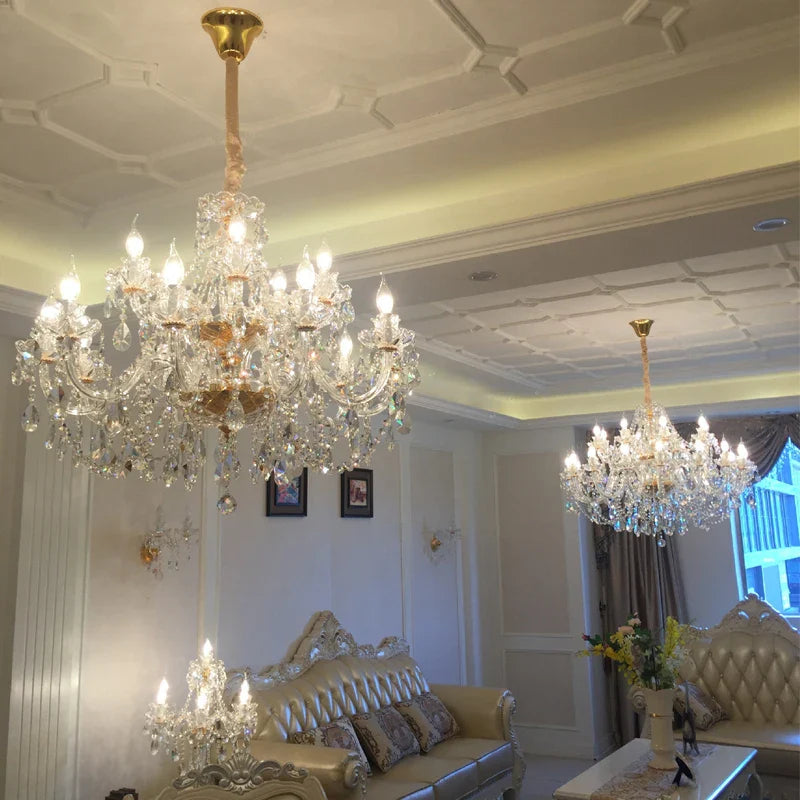 Afralia™ Crystal Chandeliers: Luxury LED Ceiling Pendant Lights for Living Room Beauty