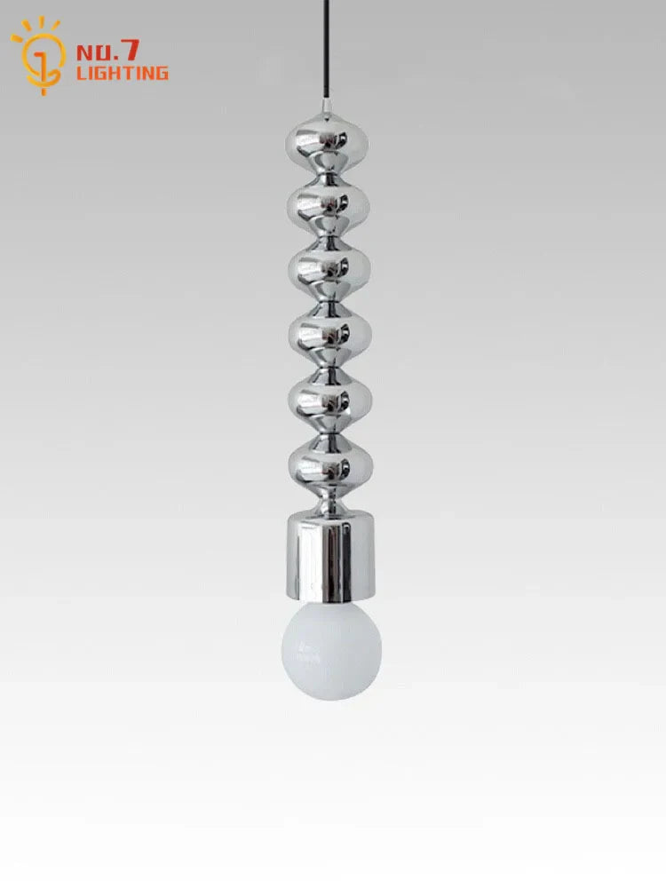 Afralia™ Chrome LED E27 Pendant Lights - Nordic Minimalist Design