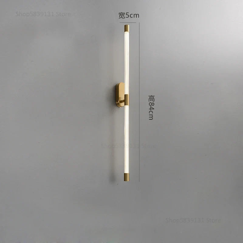 Afralia™ Modern Gold Geometric Wall Lamps for Bedroom and Living Room Lighting