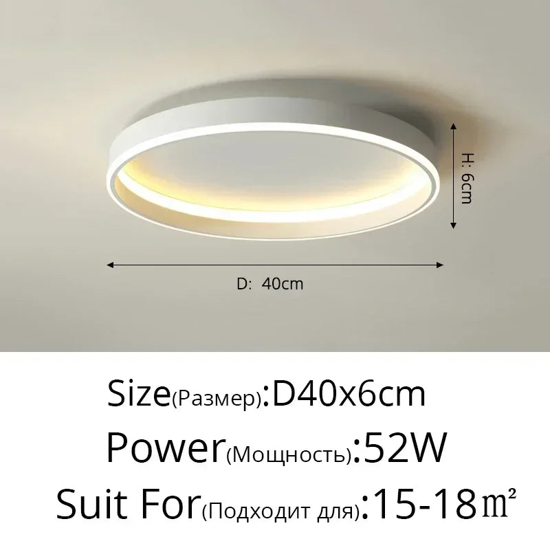 Afralia™ Circular LED Ceiling Lights for Home Decor and Indoor Lighting
