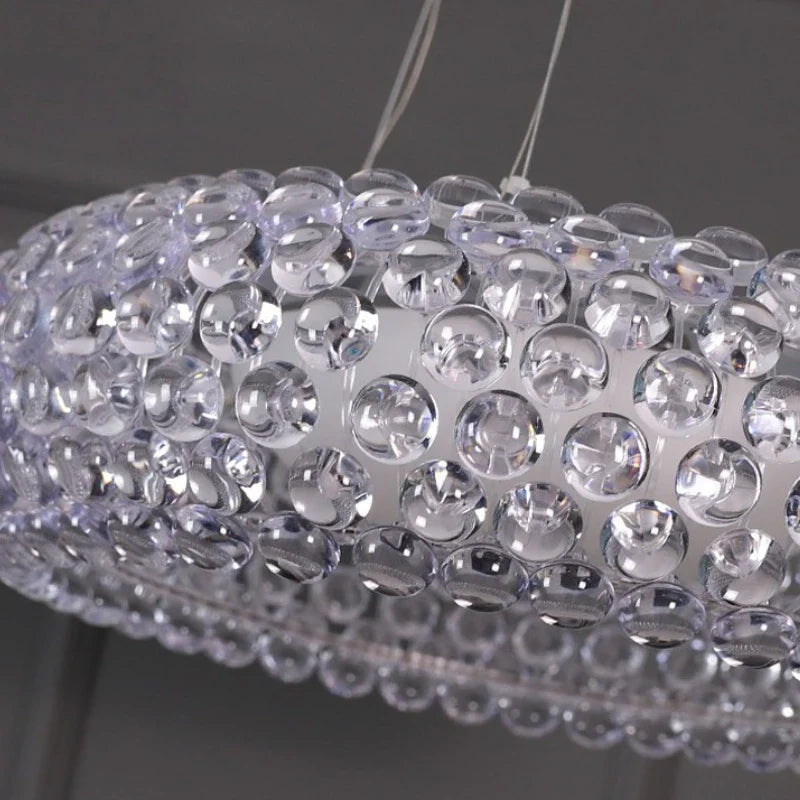 Afralia™ Crystal Pendant Lamp for Nordic Style Living Room and Bedroom