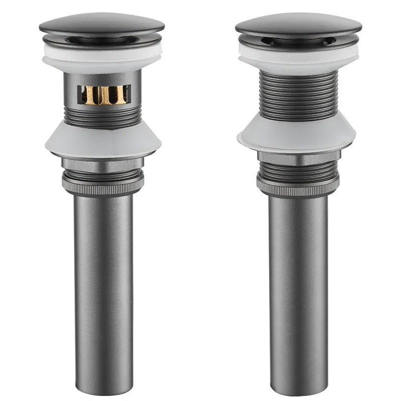 Afralia™ Brushed Gold Pop-up Drain Assembly Kit for Bathroom Sink Vessel Vanity