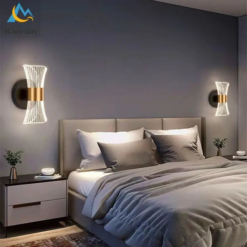 Afralia™ Streamer Wall Light: Modern Thin Waist LED for Bedroom, Study, Restaurant, Hotel