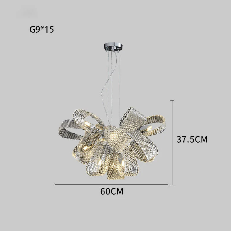 Afralia™ Glass Pinecone LED Chandelier: Modern Art Deco Pendant Lighting