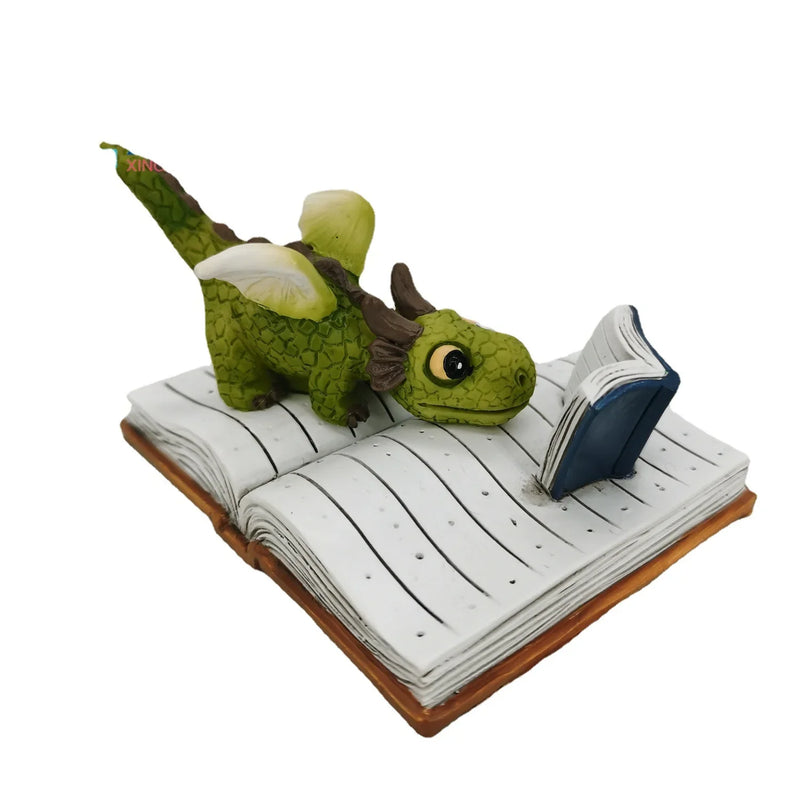 Afralia™ Resin Animal Reading Learning Bookend Desktop Decor Elephant Rabbit Dinosaur