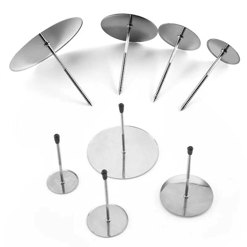 Afralia™ Stainless Steel Piping Nail Set for Cake Decorating