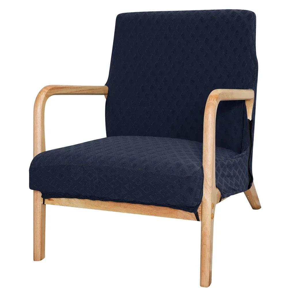 Afralia™ Jacquard Elastic Seat Cover for Dining Room & Office Chairs