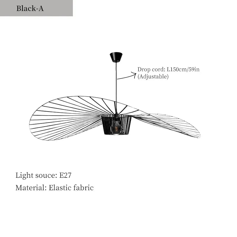 Afralia™ Nordic Minimalist Vintage Pendant Light Chandelier for Living Room Decor