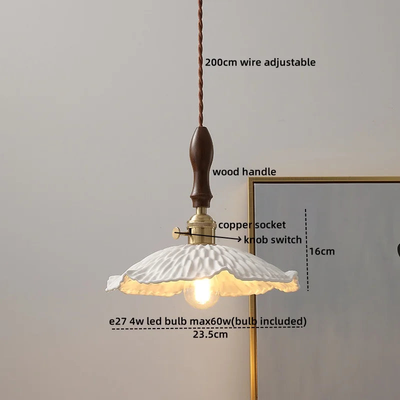 Afralia™ Nordic LED Pendant Lamps, Copper Glass Hanging Lights for Home Decor