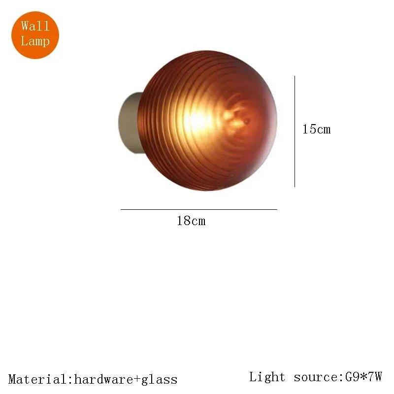 Afralia™ Nordic Grape Glass Chandelier Pendant Light for Minimalist Interior Decor