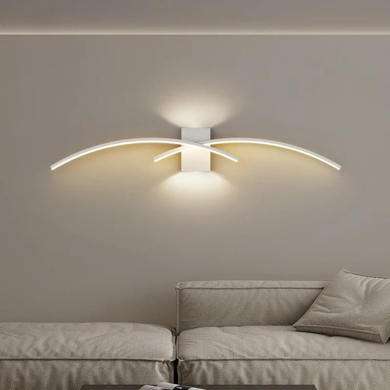 Afralia™ Minimalist LED Strip Wall Lamp for Modern Home Lighting