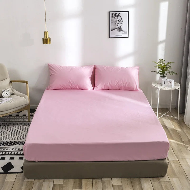 Afralia™ Waterproof Fitted Sheet with Elastic Band | Machine Washable Mattress Protector Cover